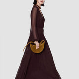 Purple Bianca Silk Chiffon Dress - Joseph