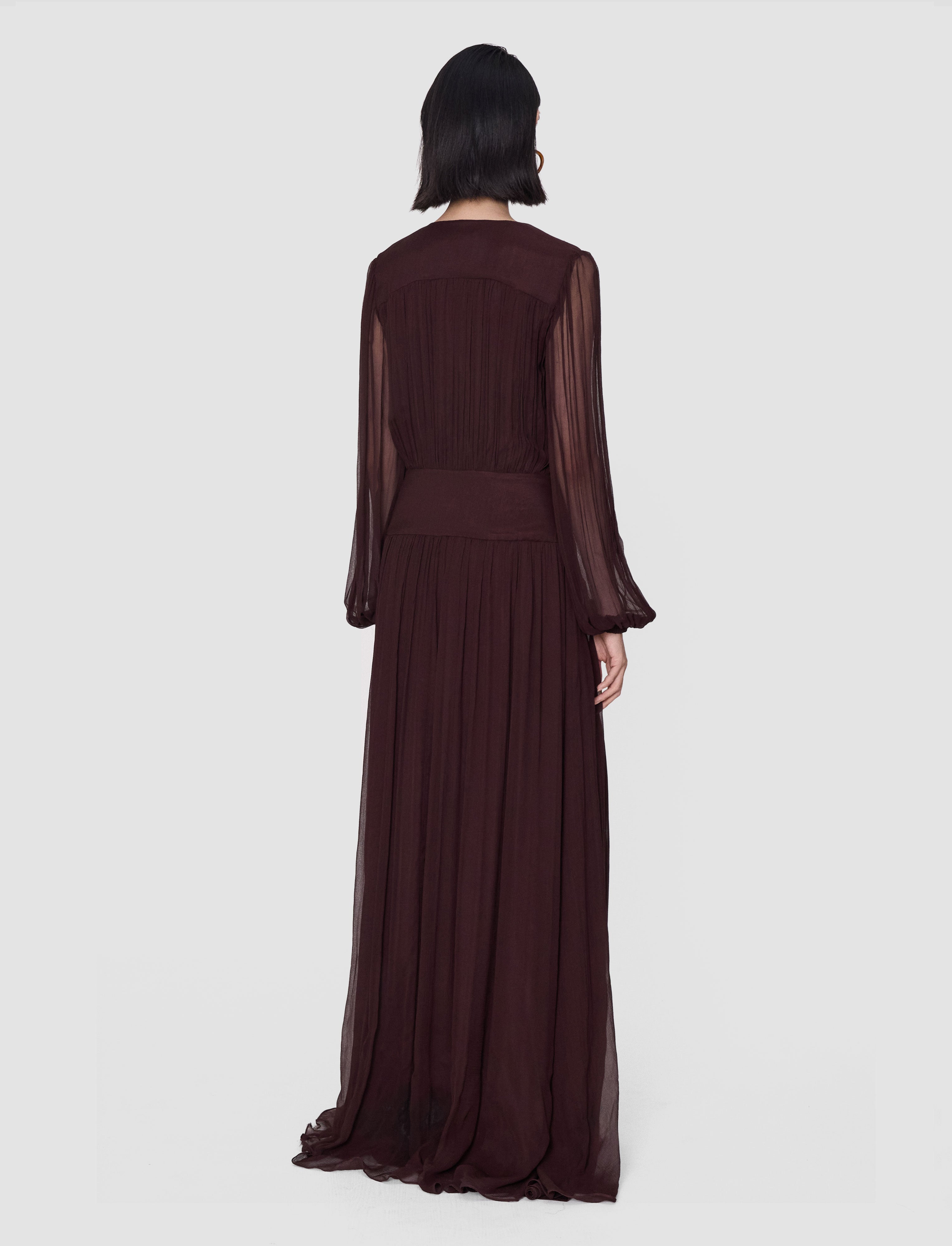 violet-robe-bianca-en-mousseline-de-soie-JOSEPH
