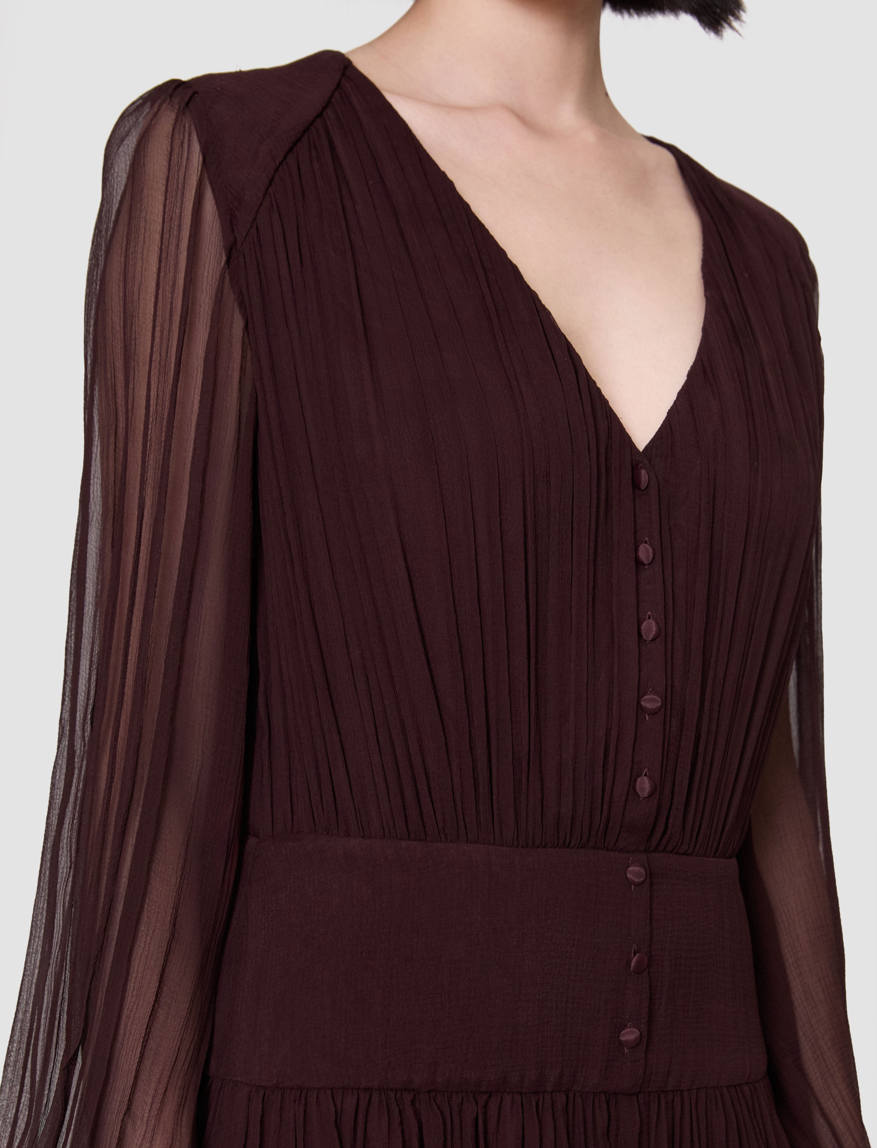 violet-robe-bianca-en-mousseline-de-soie-JOSEPH