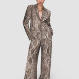 Brown Birch Naia Twill Snake Blazer - Joseph