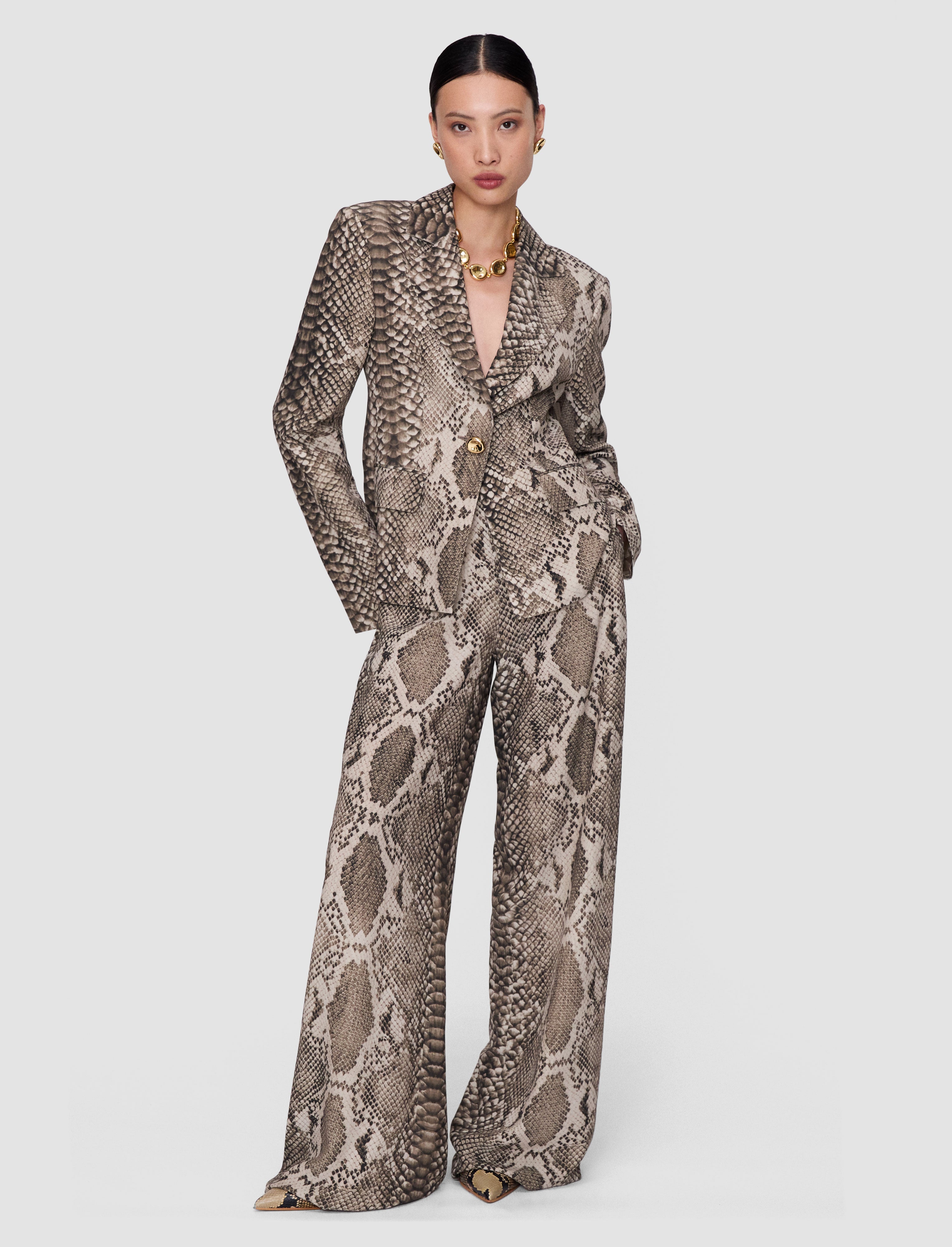 brown-birch-naia-twill-snake-blazer-JOSEPH