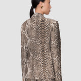 Brown Birch Naia Twill Snake Blazer - Joseph