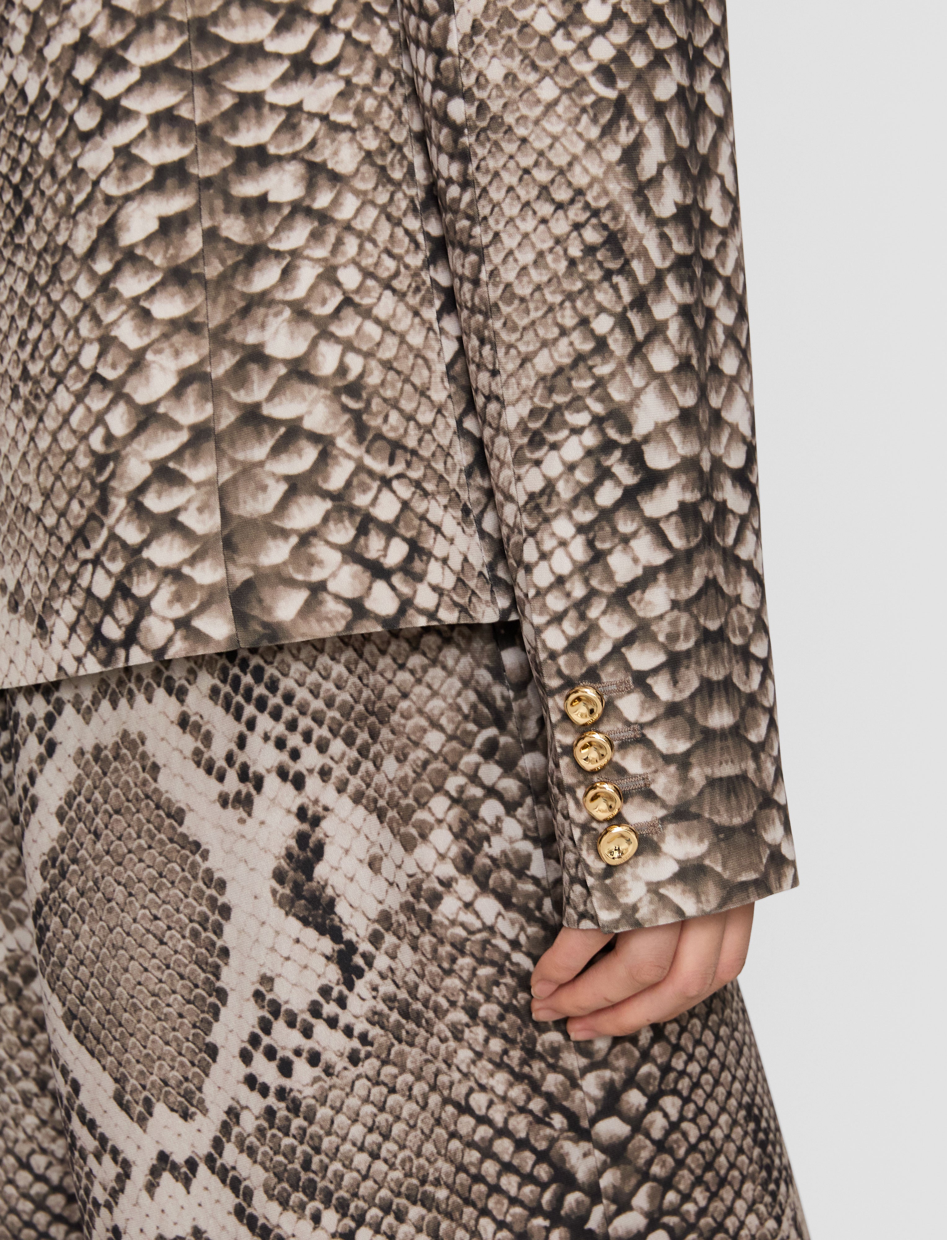 brown-birch-naia-twill-snake-blazer-JOSEPH