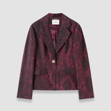 Purple Birch Naia Twill Snake Blazer - Joseph