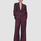 Purple Birch Naia Twill Snake Blazer - Joseph