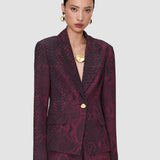 Purple Birch Naia Twill Snake Blazer - Joseph