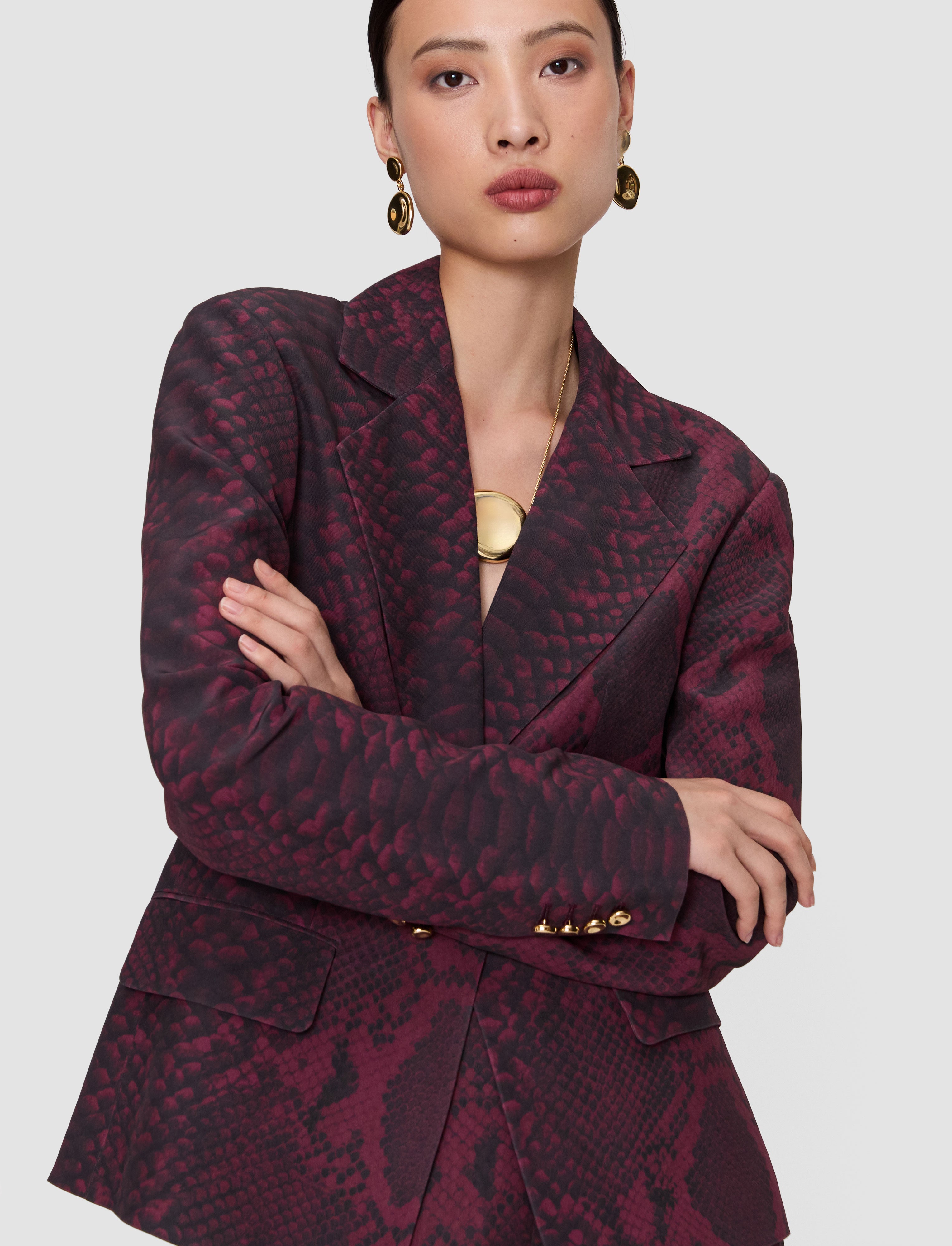 purple-birch-naia-twill-snake-blazer-JOSEPH