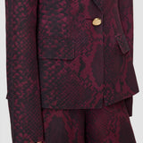 Purple Birch Naia Twill Snake Blazer - Joseph