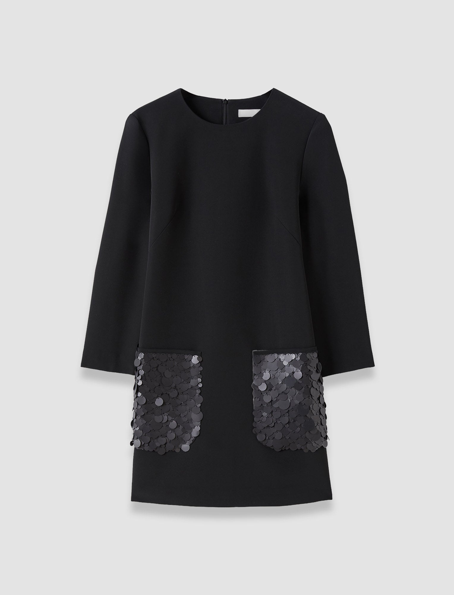 ブラック-bixio-satin-twill-ドレス-JOSEPH