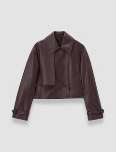 Purple Blaise Nappa Leather Jacket - Joseph