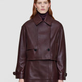 Purple Blaise Nappa Leather Jacket - Joseph