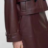 Purple Blaise Nappa Leather Jacket - Joseph