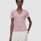 Pink Blanca Jersey Round Neck T-Shirt - Joseph