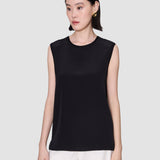 Black Bley Crepe de Soie Silk Blouse - Joseph