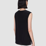Black Bley Crepe de Soie Silk Blouse - Joseph