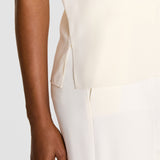 Ivory Bley Crepe de Soie Silk Blouse - Joseph