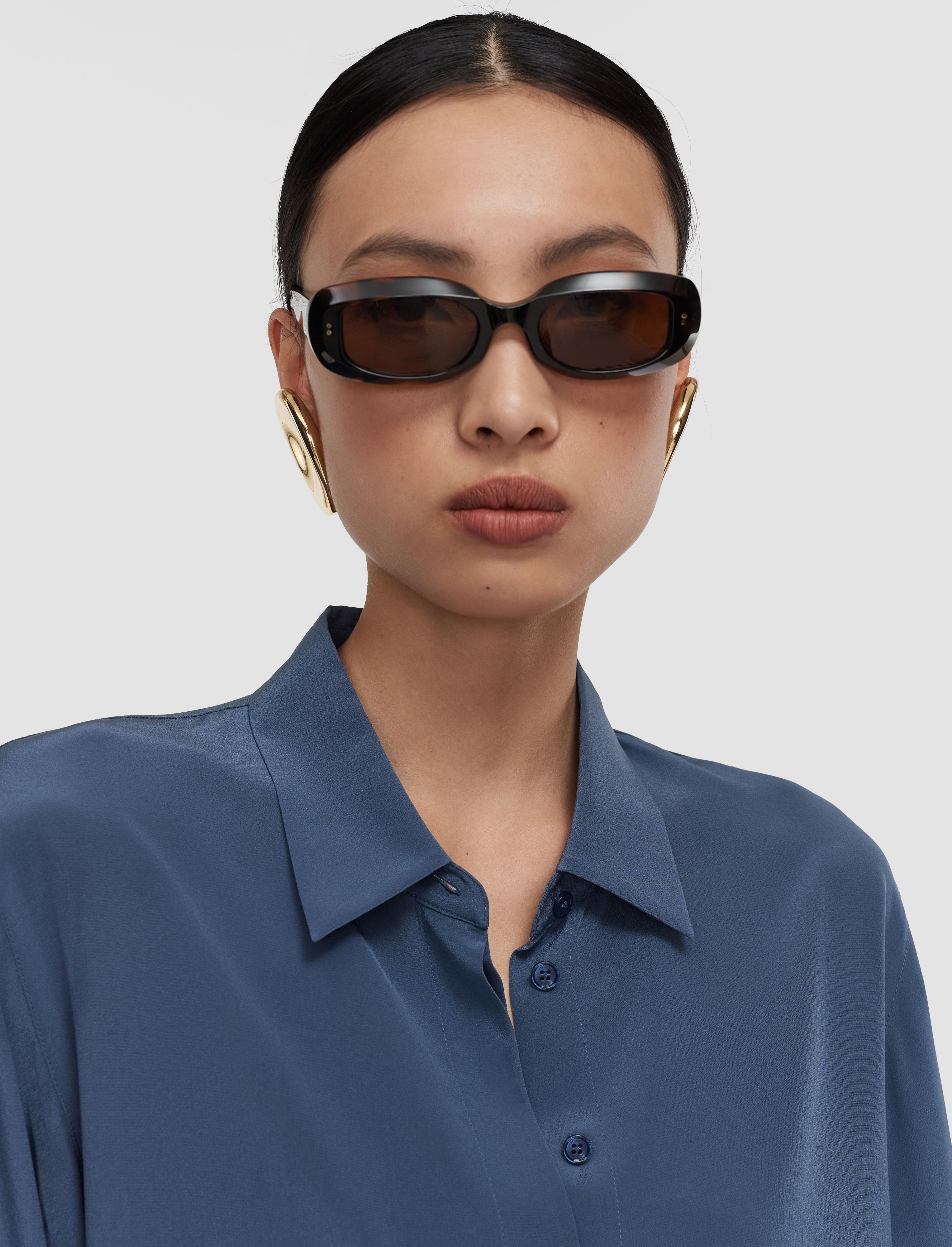 blue-bold-crepe-de-soie-silk-blouse-JOSEPH