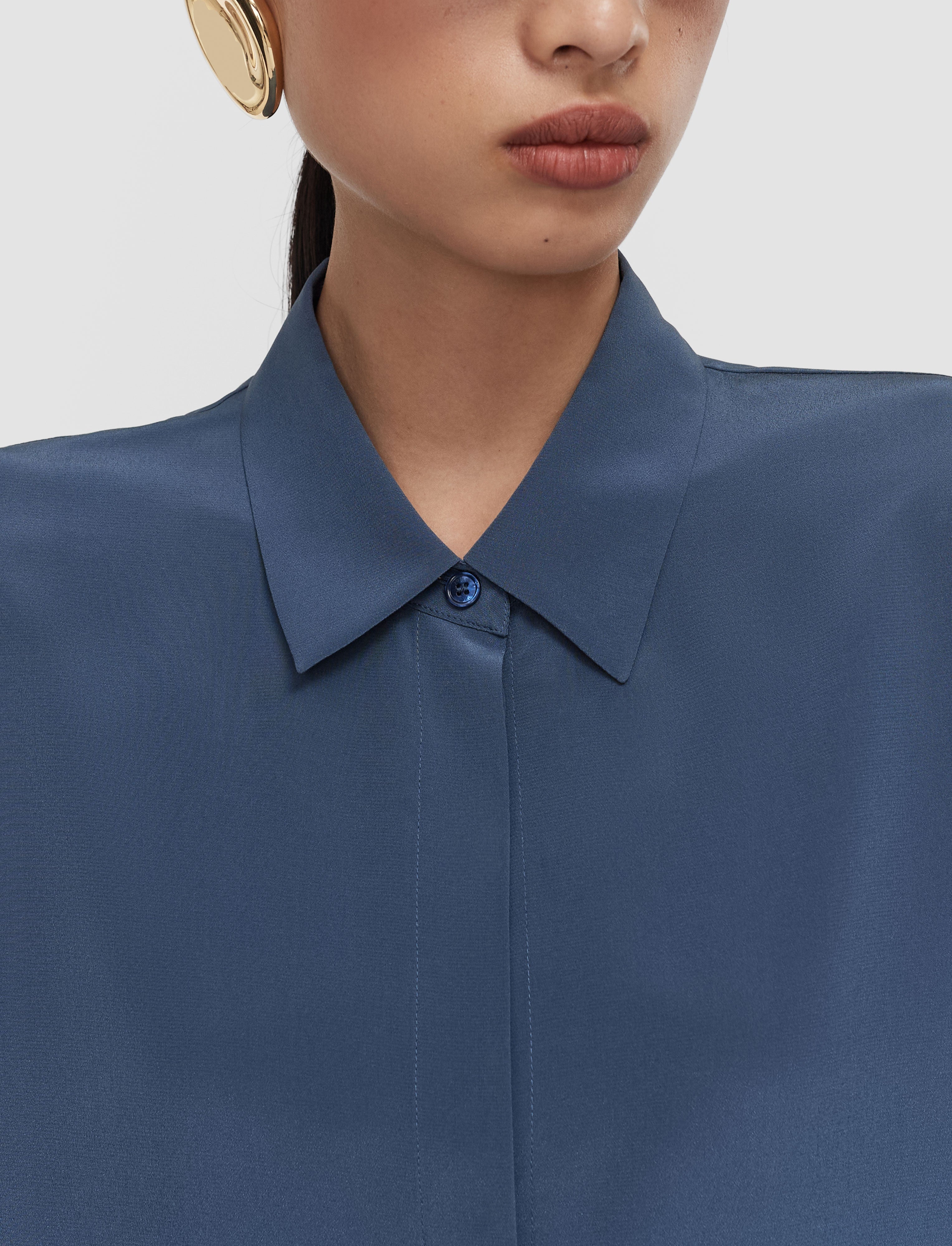 blue-bold-crepe-de-soie-silk-blouse-JOSEPH