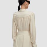 Beige Bou Crepe Blouse - Joseph