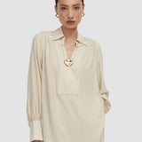 Beige Bou Crepe Blouse - Joseph