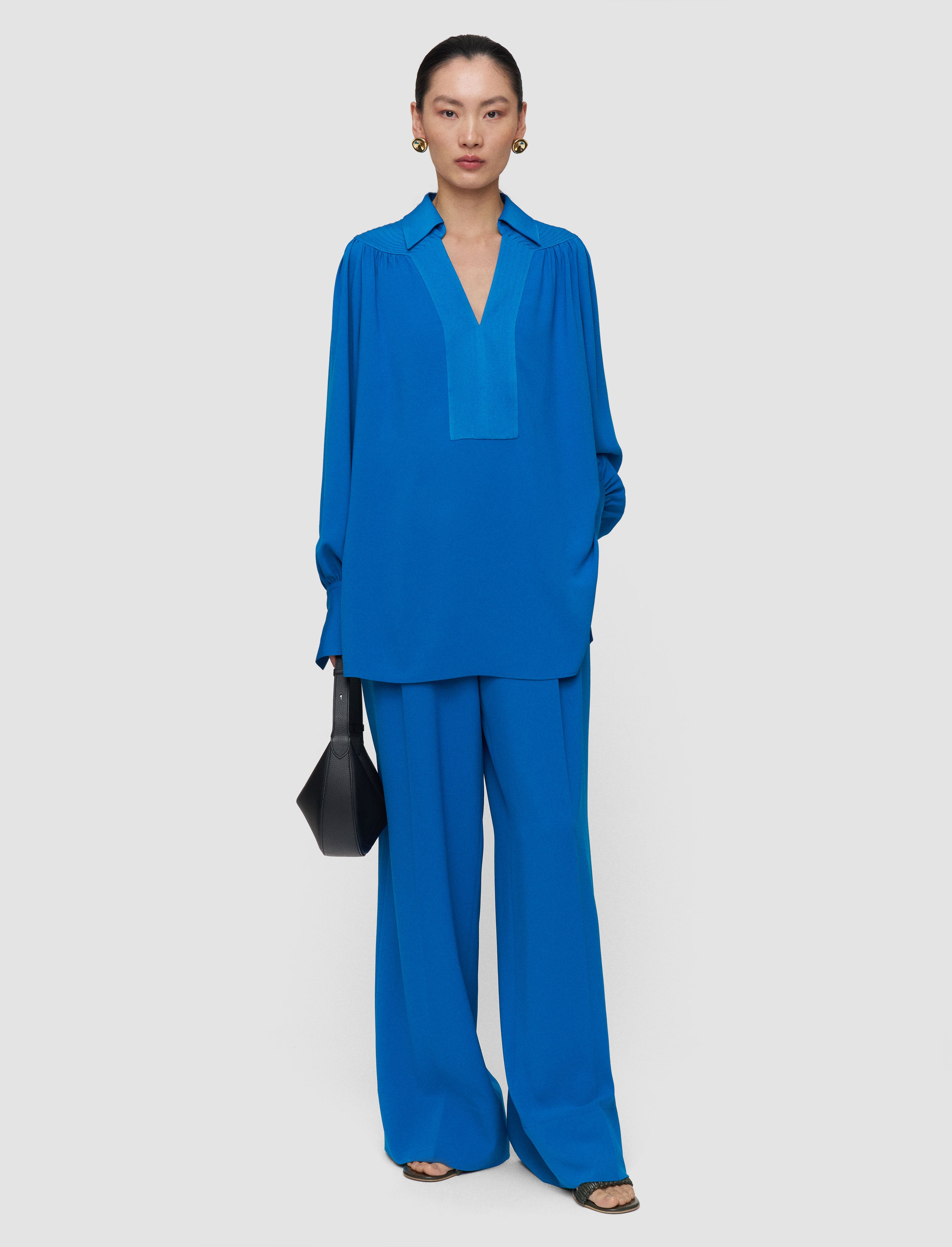 blue-bou-crepe-blouse-JOSEPH