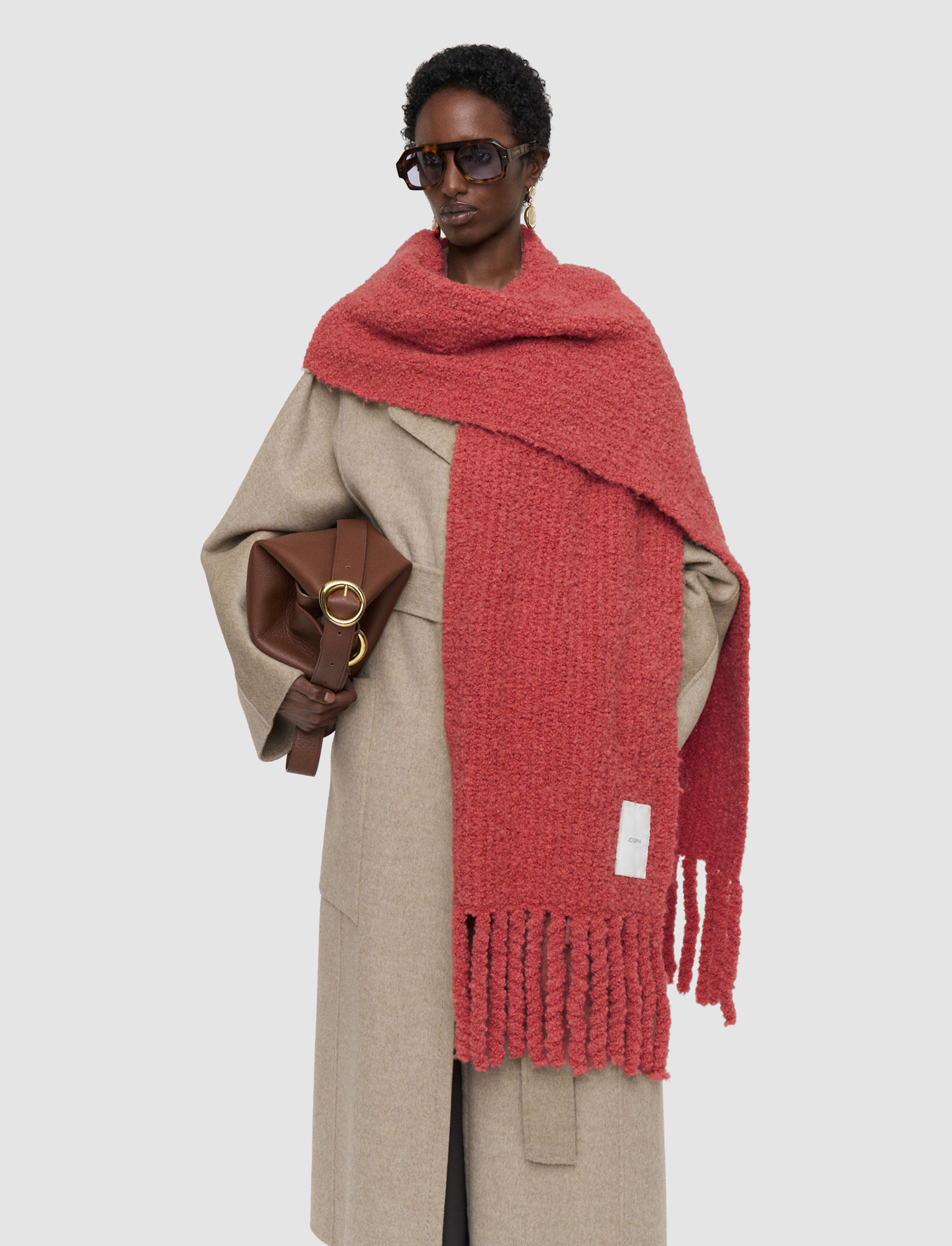 pink-boucle-knit-scarf-JOSEPH