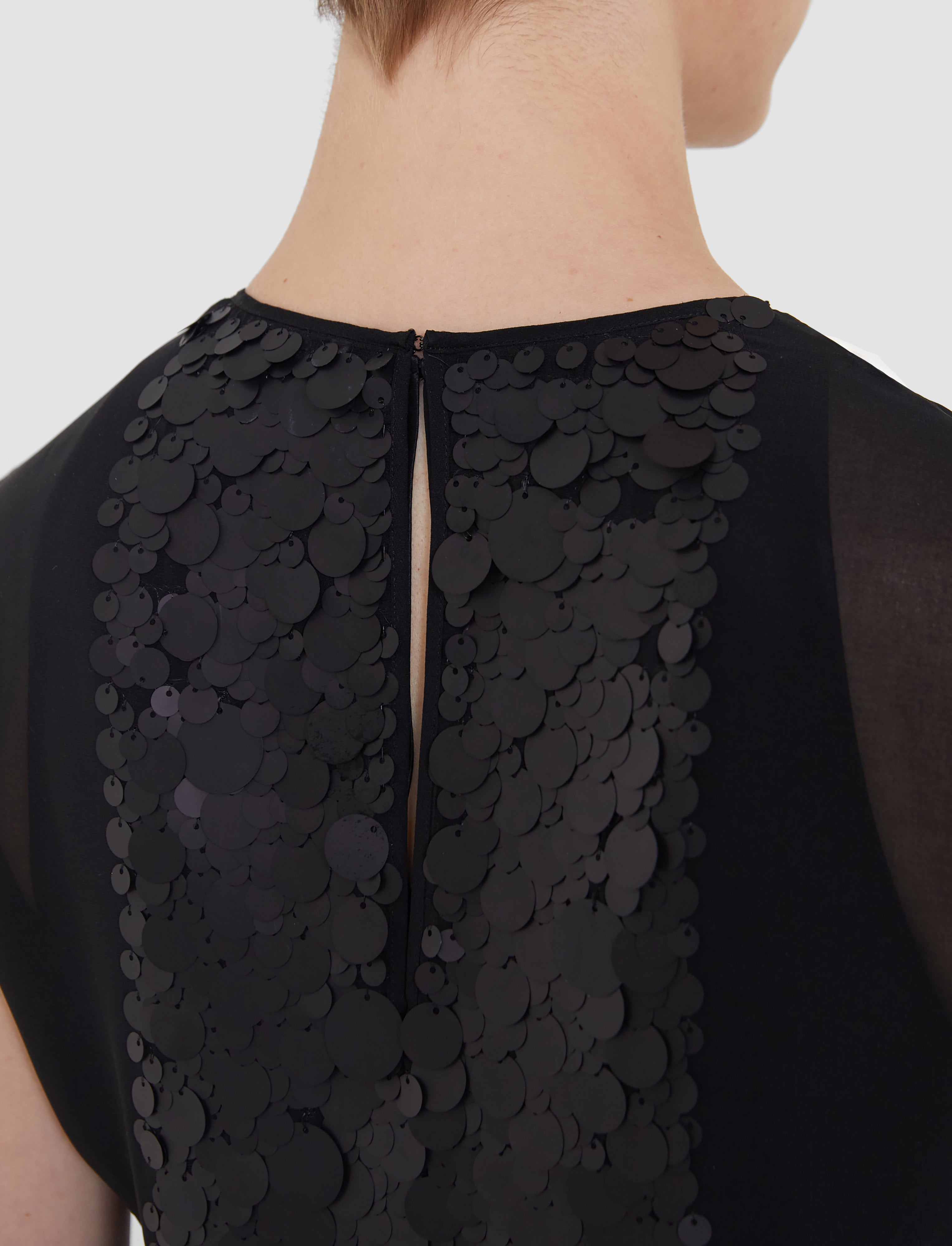 黒-boulle-two-piece-chiffon-sequin-ドレス-JOSEPH