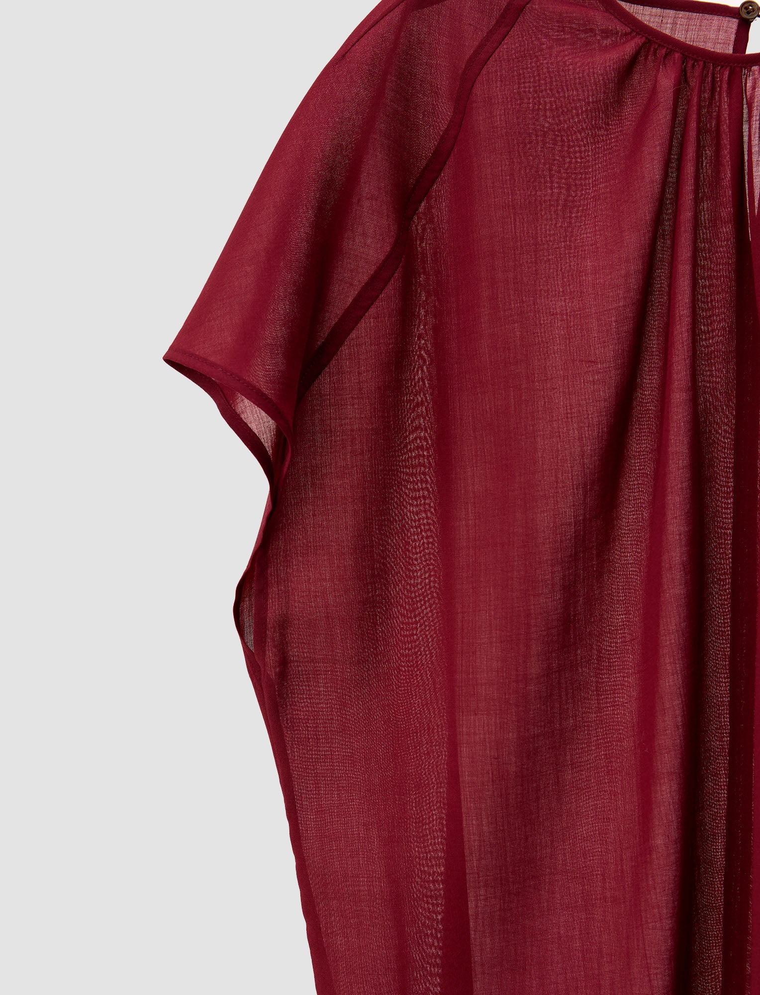 red-broca-sheer-fine-wool-blouse-JOSEPH