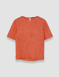Orange Brunet Habotai Silk Top - Joseph