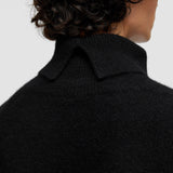 Brushed Cashmere High Neck Jumper
