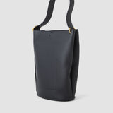 Black Bucket Leather Bag - Joseph