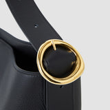 Black Bucket Leather Bag - Joseph