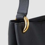 Black Bucket Leather Bag - Joseph
