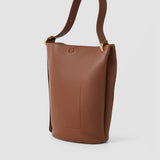 Brown Bucket Leather Bag - Joseph