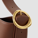 Brown Bucket Leather Bag - Joseph