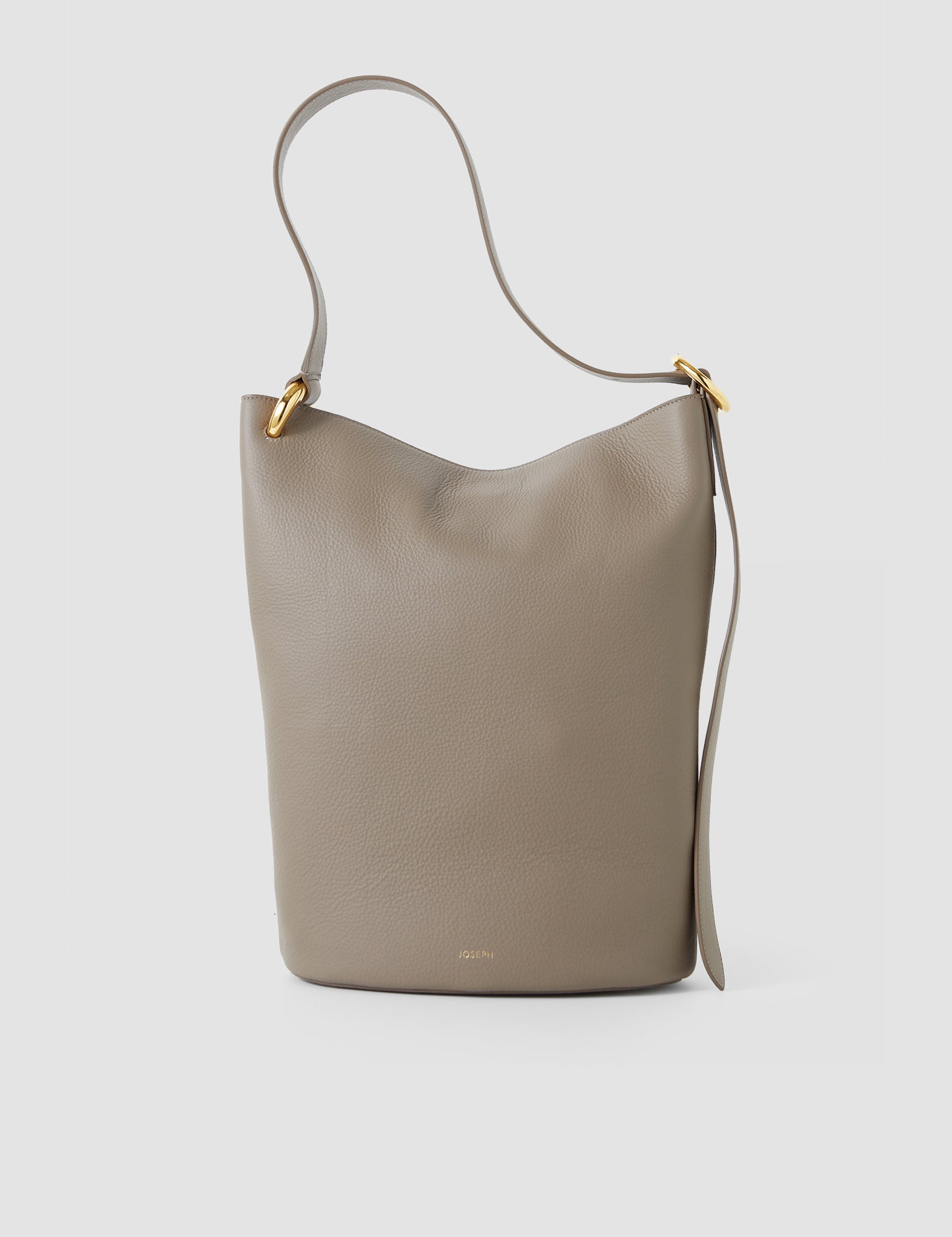 Brown Bucket Leather Bag - Joseph