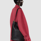 Black Bucket Leather Bag - Joseph