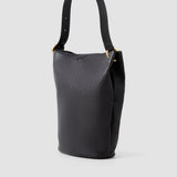 Brown Bucket Pebble Leather Bag - Joseph