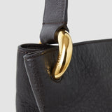 Brown Bucket Pebble Leather Bag - Joseph