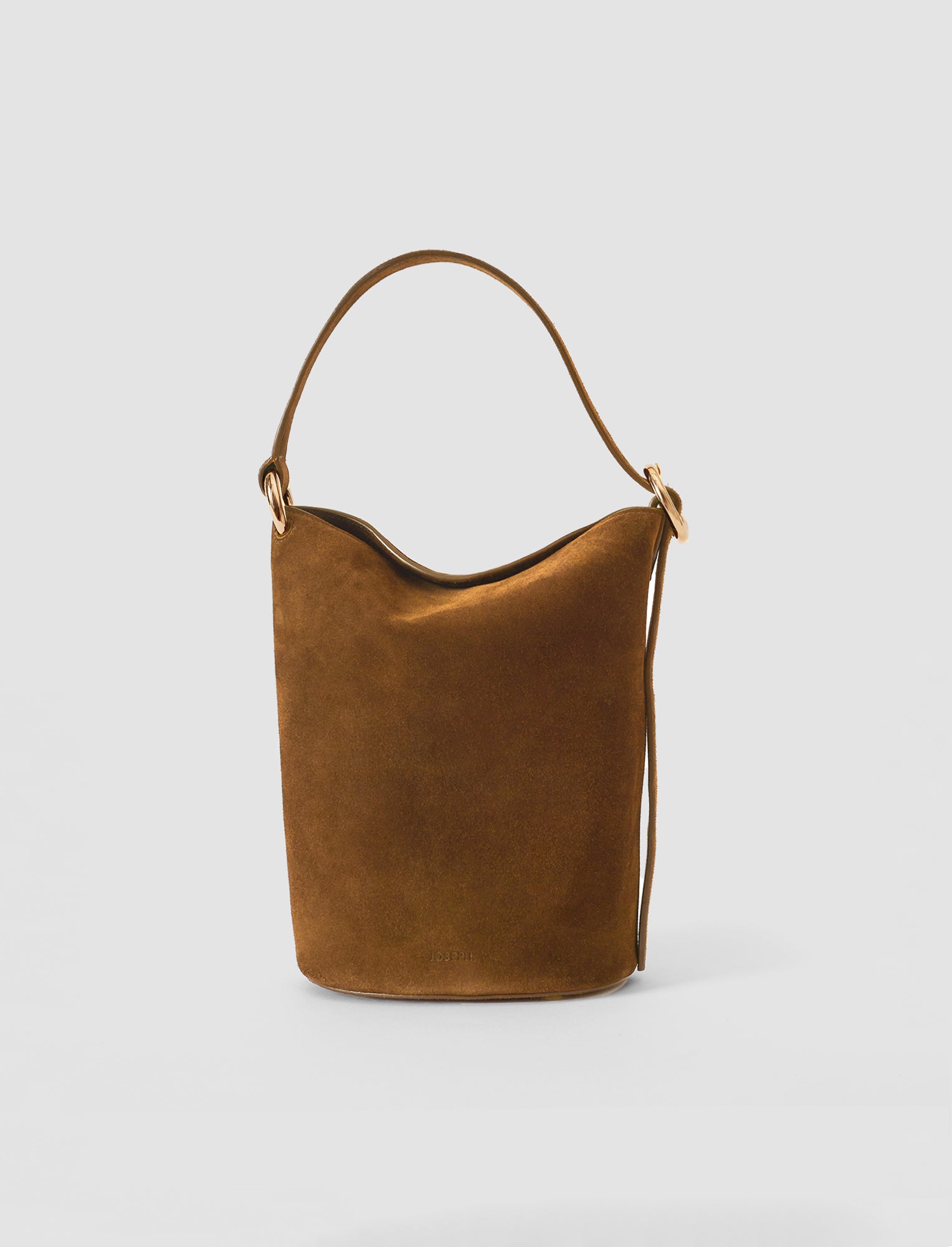 marron-sac-bucket-en-daim-JOSEPH