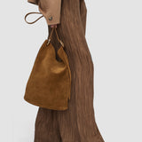Sac Bucket en daim 