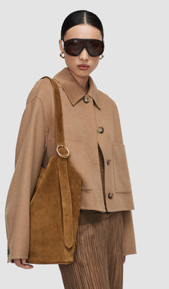 Brown Bucket Suede Bag - Joseph
