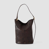 Bucket Woven Leather Bag