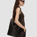 Bucket Woven Leather Bag