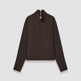 Brown Buick Crepe Blouse - Joseph