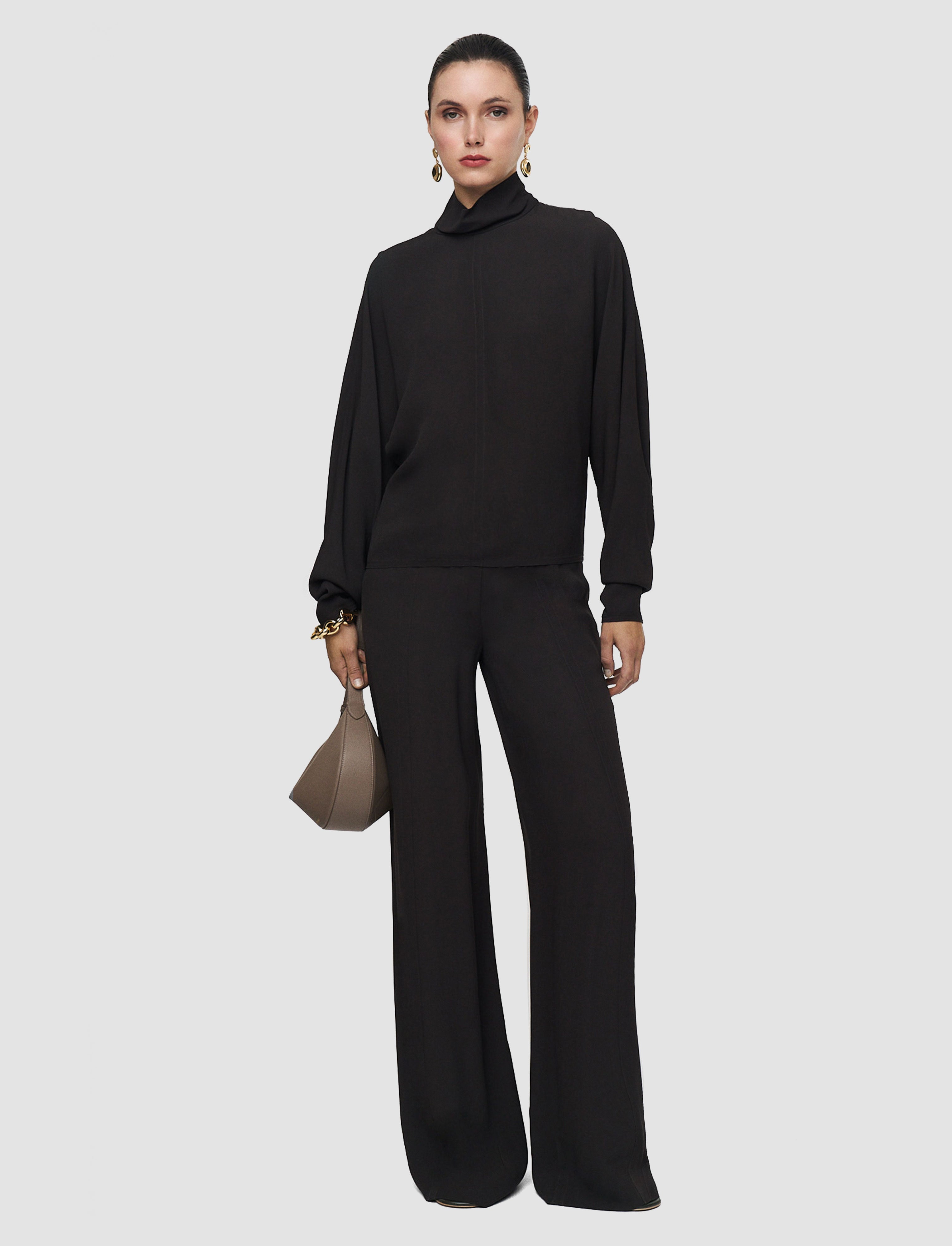 brown-buick-crepe-blouse-JOSEPH