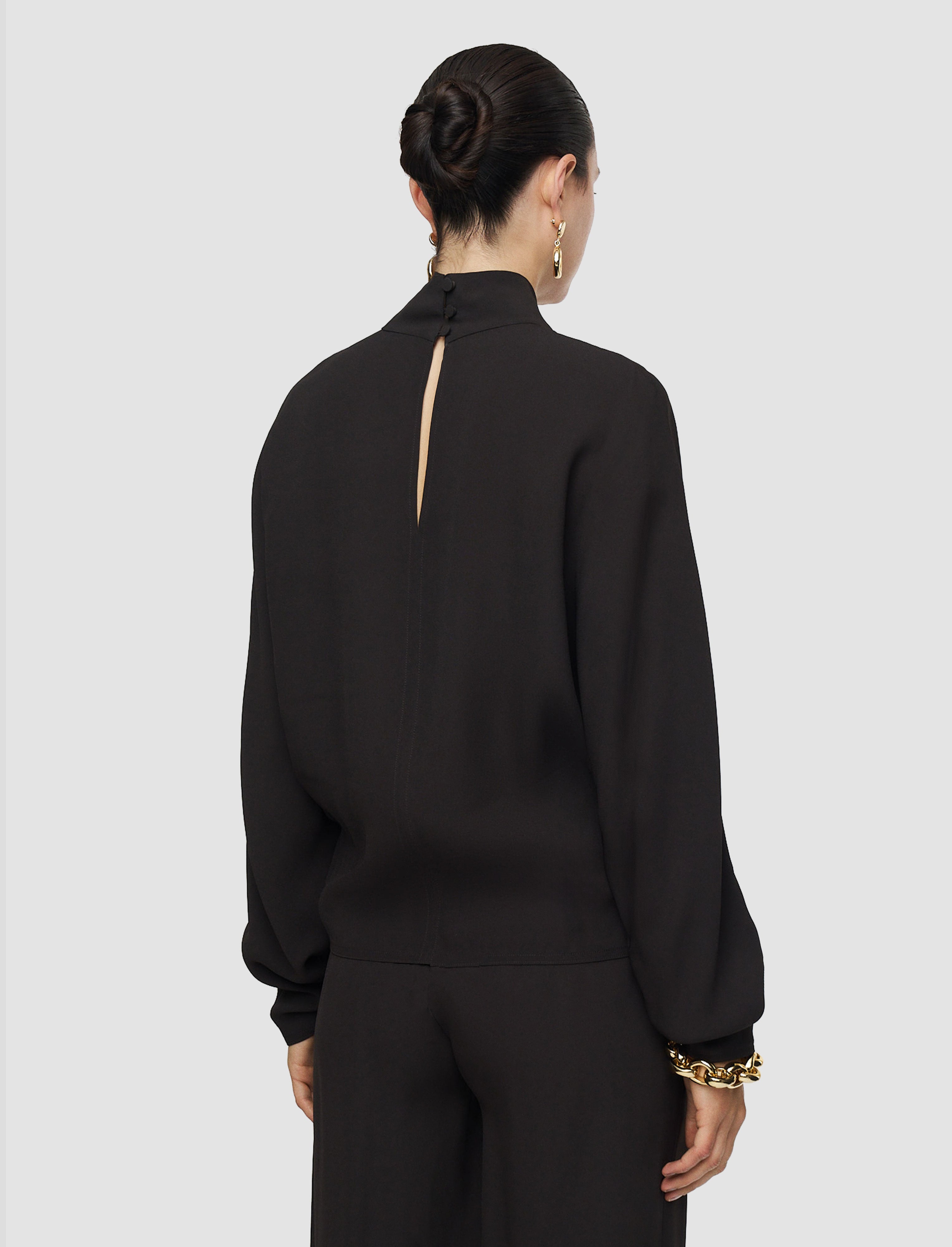 brown-buick-crepe-blouse-JOSEPH