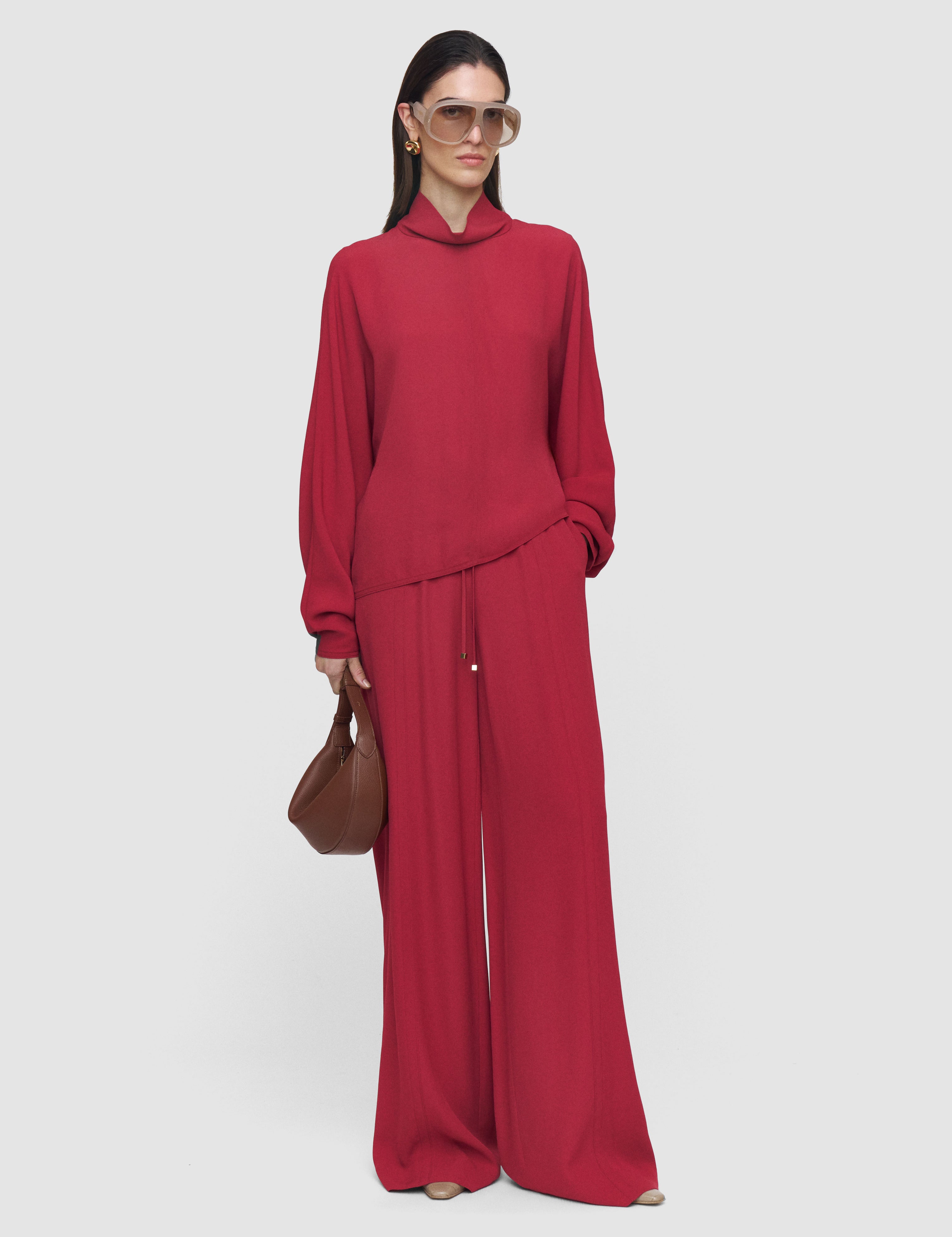 Pink Buick Crepe Blouse - Joseph