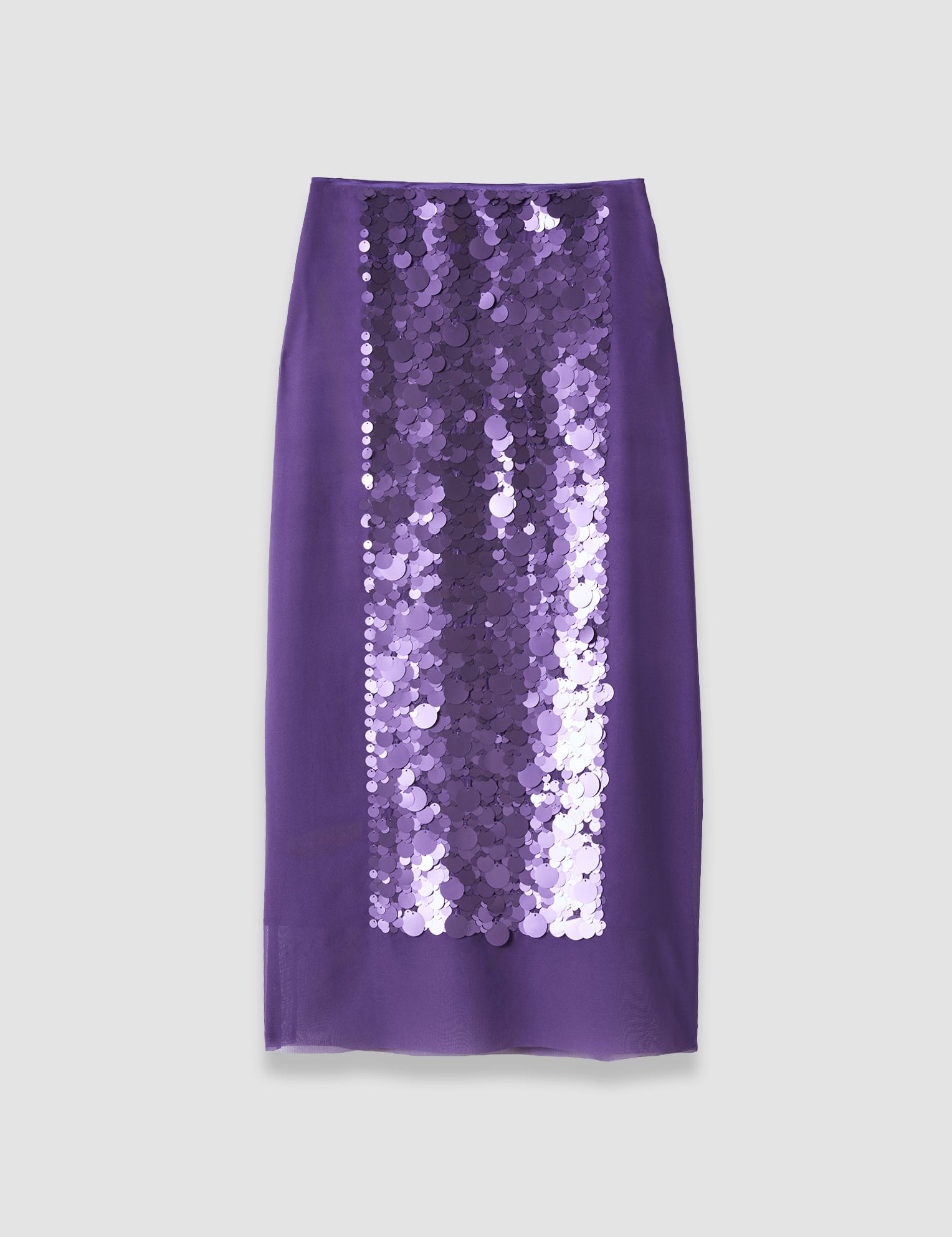 Purple Cambo Chiffon Sequin Skirt - Joseph