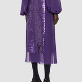 Purple Cambo Chiffon Sequin Skirt - Joseph